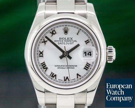 Rolex Oyster Perpetual White Roman 31mm Dial vintage .